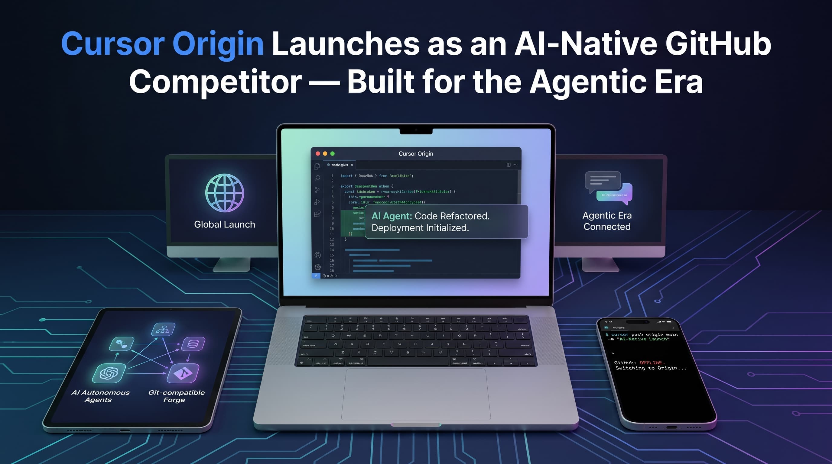 Cursor Origin Launches as an AI-Native GitHub Competitor — Built for the Agentic Era